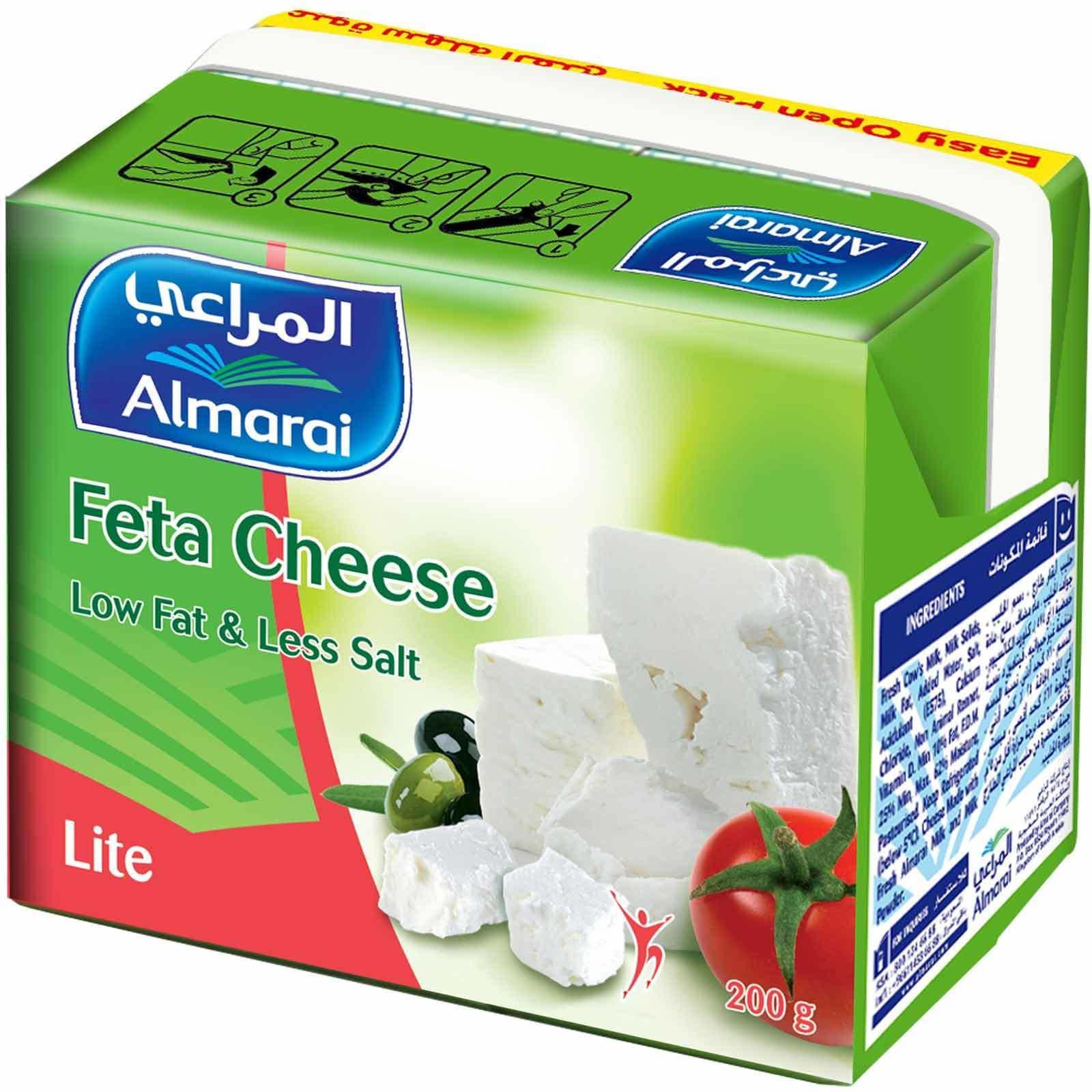 Almarai Low Fat And less Salt lite Feta Cheese 200g