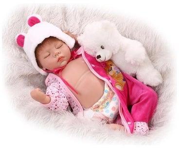 دمية طفل حديث الولادة تشاسو بتصميم حقيقي للفتيات الصغيرات 22بوصة