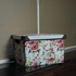 Royalford 22L Style Storage Box- Rf11285 Multi-Purpose Utility Box With Handles And Lid Break-Resistant, Light-Weight, Large Space Perfect For Storing Pantry Items, Craft Supplies White And Floral