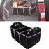 A Foldable Car Organizer Divided Into Three Sections
