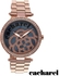 Cacharel Rose Gold Dial Metal Strap Band Watch (CLD 001S/2AM)