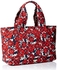 Tommy Hilfiger Natalie Floral Tote Top Handle Bag, Red/Navy, Large