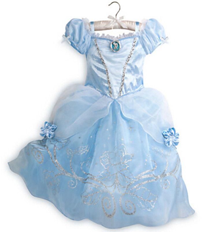 Dress princess cindrella Costume Cosplay Tulle Girls Kids Dress Princess Size 9-10 Years