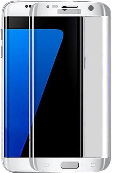 3D Tempered Glass Screen Protector For Samsung Galaxy S7 Edge Shiny Silver [BTT]