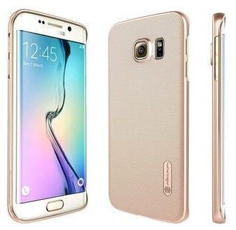 NILLKIN Samsung Galaxy S6 Edge Back Cover Hard Case With Screen Protector - Gold
