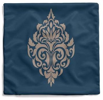 Damask Blue Cushion Cover