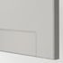 METOD خزانة قاعدة للحوض + بابين, أبيض/Lerhyttan رمادي فاتح, ‎80x60 سم‏ - IKEA