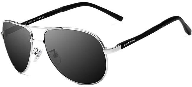 VEITHDIA Sunglasses Veithdia Polarized Silver Colour For Men Alloy Frame