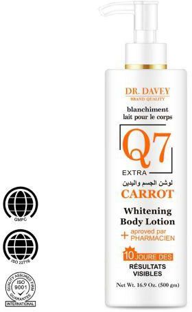 Dr. Davey Q7 Carrot Whitening Body Lotion, 500ml