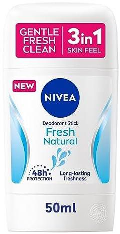 NIVEA Deodorant Stick for Women, 48h Protection, Fresh Natural Ocean Extracts, 50ml