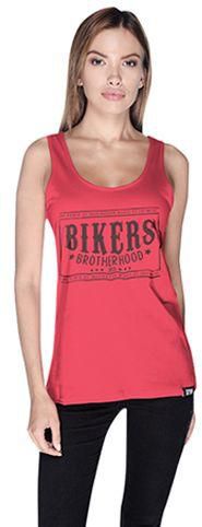 Creo Brotherhood Bikers  Tank Top For Women - S, Pink