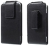 Swivel Belt Clip Leather Holster Pouch Case for iPhone 6 Plus - Black