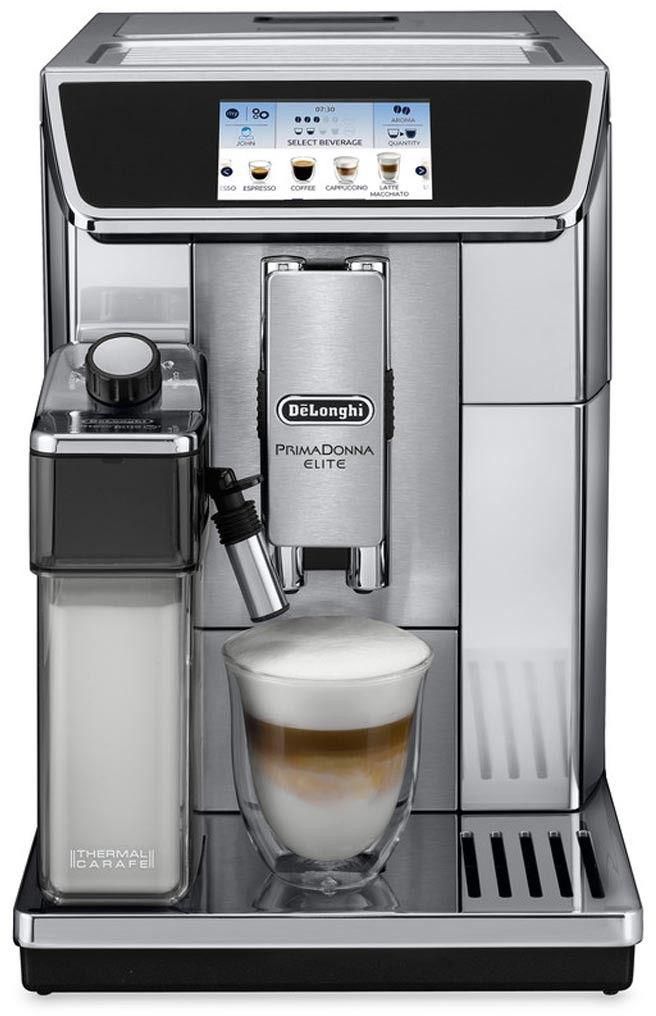 Delonghi Coffee Beans Filter Machine - Silver Dlecam650.75M