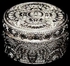 Silver Plated Round Jewelry Box