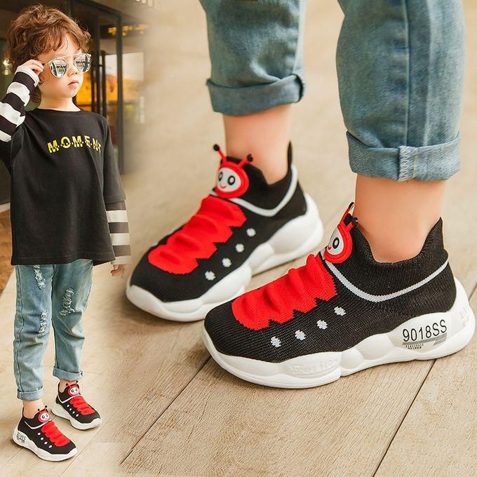Fashion Children's Breathable Sneakers For Kids Casual Shoes - Black