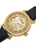 Akribos XXIV Men's Gold Dial Leather Band Automatic Watch [AK634YG]