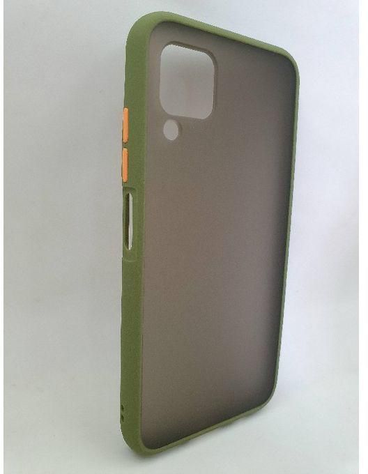 Fashion Case Charcoal Back Cover For Huawei Nova 7i - Green/Orange