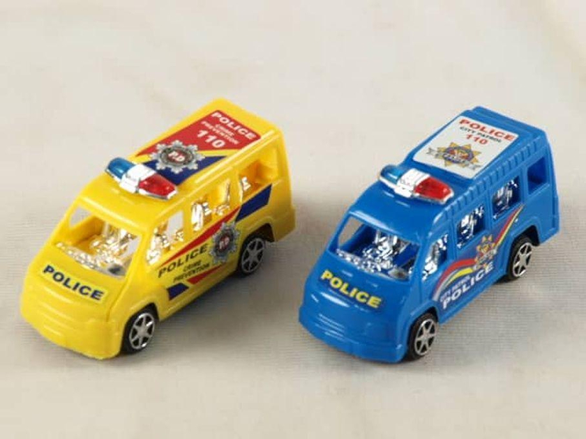 2 In 1 Police Car For Kids + Free Pencil