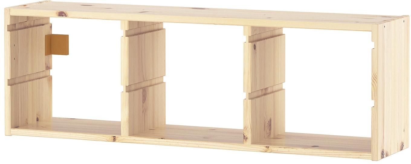 TROFAST Wall storage - light white stained pine 93x30 cm