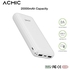 Power bank ACMIC powercore 20000mAh with Dual input ports, 2 USB2.0 QI portable charge power bank for IPhone, Samsung, Huawei and etc (black)