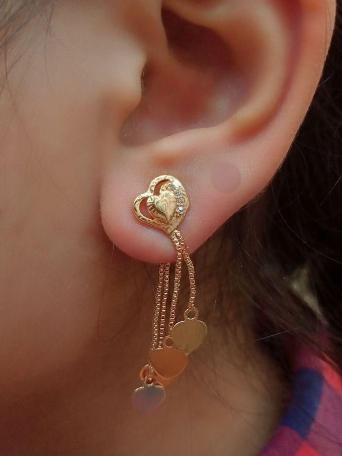 New Earring For Girls And Women, Plated With Gold,