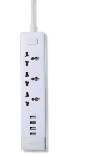 Remax RU-S2 3 Power Socket & 4 USB Charging Adapter - White