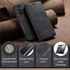 Caseme Wallet Retro Black Suede Leather Flip Case For Samsung Galaxy A34