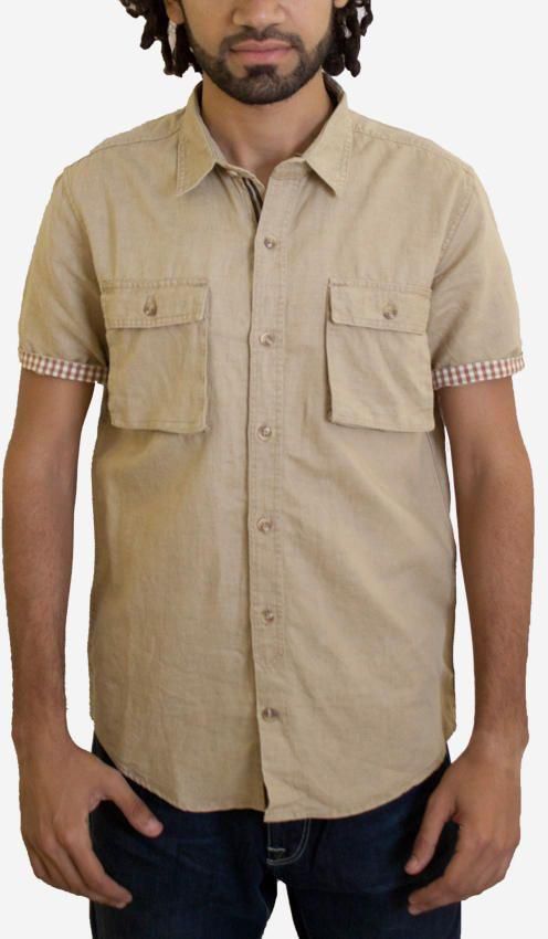 Ravin Chest Pockets Shirt - Beige