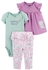 Child Of Mine Newborn Baby Girls Blouse, Bodysuit & Pant 3pc - Lilac Blossom