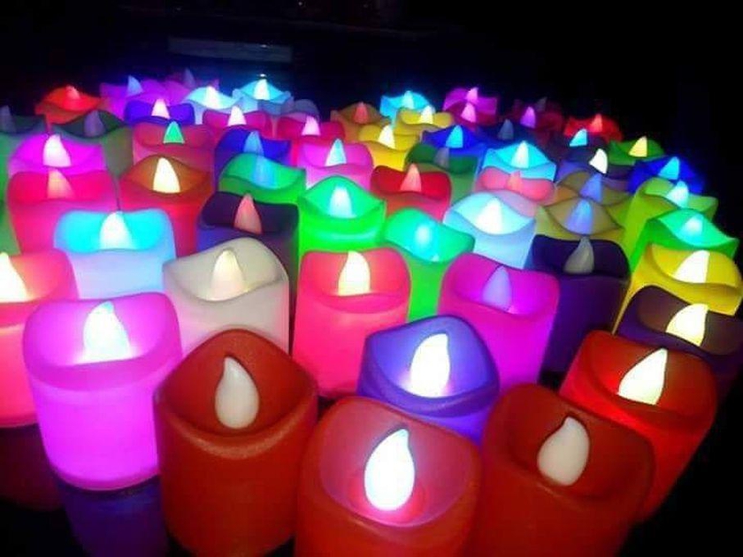 Electric Colorful Candles - 24 Pcs