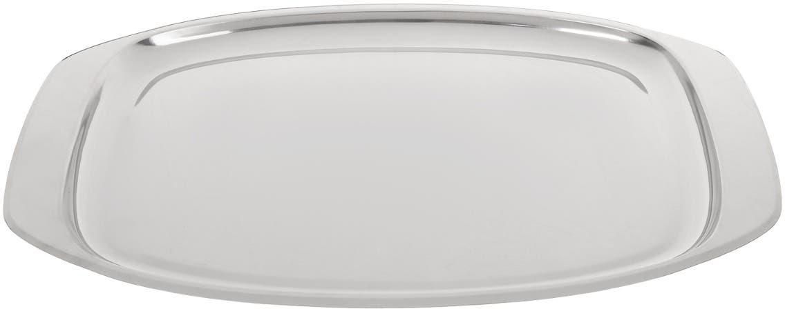 Get AMW Stainless Steel Serving Tray, 54 cm - Silver with best offers | Raneen.com
