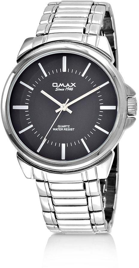 Omax Watch for Men , Analog , Metal Band , Silver , OMHSJ719P002