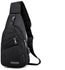 Fashion Casual Shoulder Sports Sling Chest Bag Crossbody Bag - Black