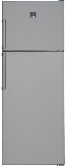 Zanussi Freestanding Refrigerator, No Frost, 2 Doors, 532 Litres, Silver - ZRT53202SA