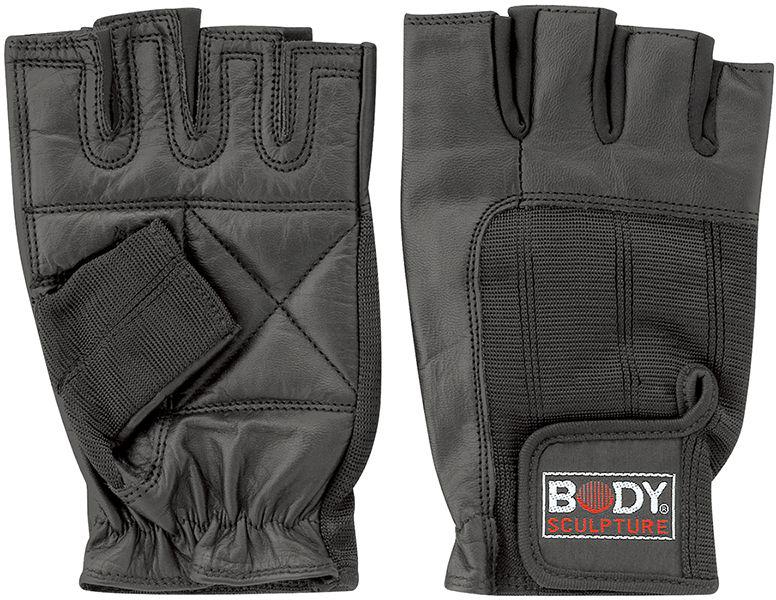 Body Sculpture Bw-85-L Spandex Leather Fitness Gloves - Large