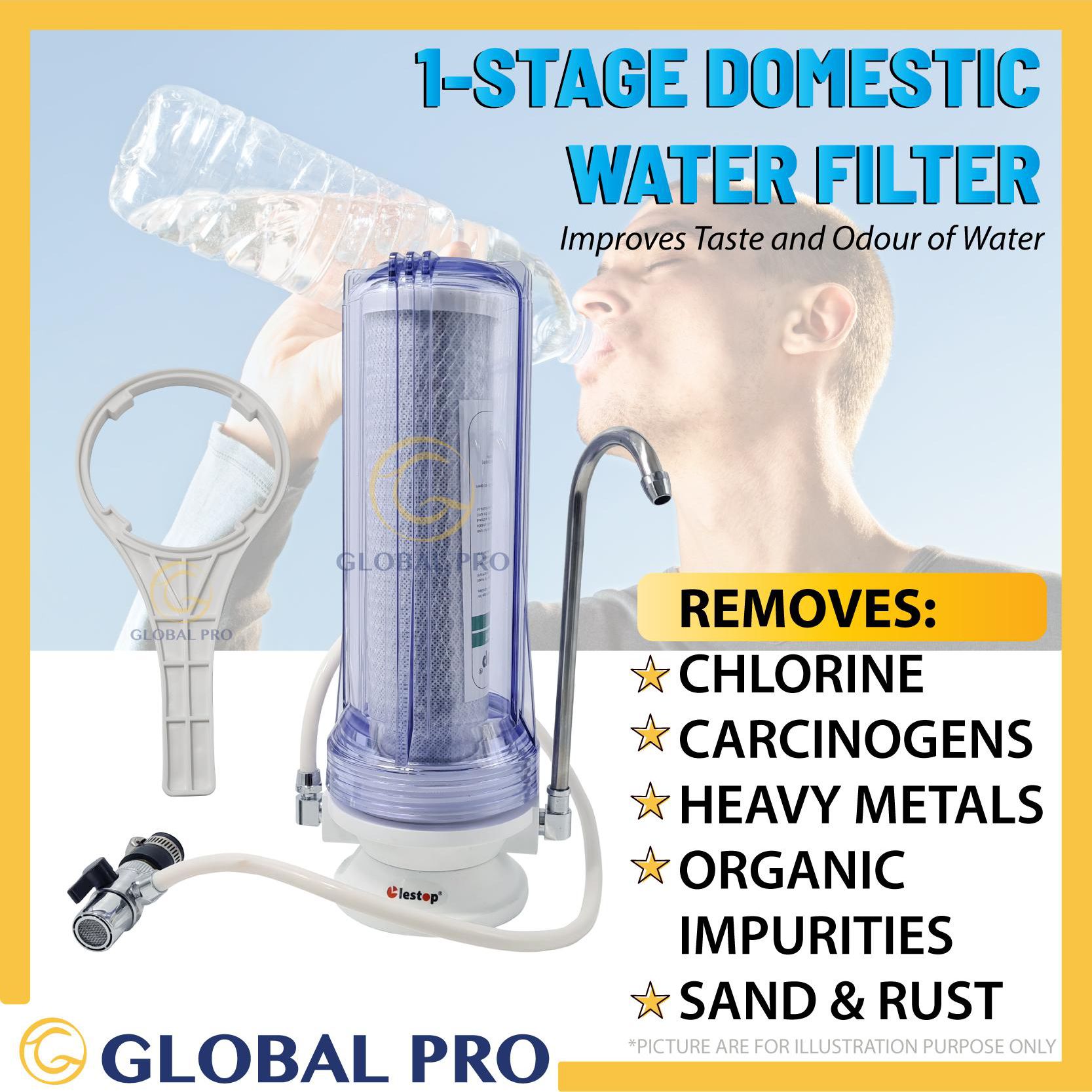 1-Single Stage Domestic Water Filter with Separate Tap WF-S1