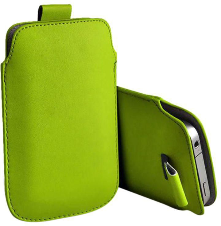 PU Leather Pull Tab Mobile Phone Case Cover Skin Pouch For Apple iPhone 4S multicolour