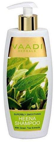 Vaadi Herbals Superbly Smoothing Heena Shampoo with Green Tea Extracts 350 ml