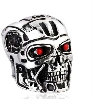 Ring in the form of a skull Mens Titanium (Size 7) NO.BR8-259