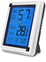 Lcd Large Screen Weather Station Clock Black One Size