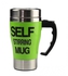 Green 400ml Stainless Steel Lazy Self Stirring Auto Mixing Mug Office Home Tea Coffee Cup