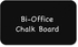 Bi-Office Double Sided Black Chalk Board, Frameless, A4 Size