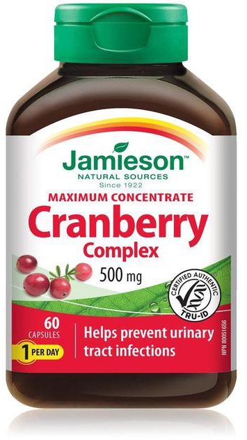 Jamieson Cranberry Complex 500mg Capsules 60`s