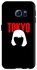 غطاء حماية بطبقة مزدوجة من سلسلة تاف برو مزين بطبعة "Tokyo" لهاتف سامسونج جالاكسي S6 أسود/أحمر/أبيض