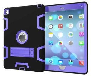 Armor Case Cover For Apple iPad 2/3/4 9.7 Inch Black/Purple