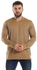 Kady Lightweight Slip On V-Neck Sweatshirt - Camel