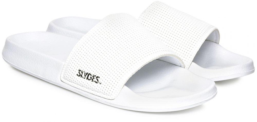 Slydes Perforated M Slide Slippers for Men - 7 UK, White