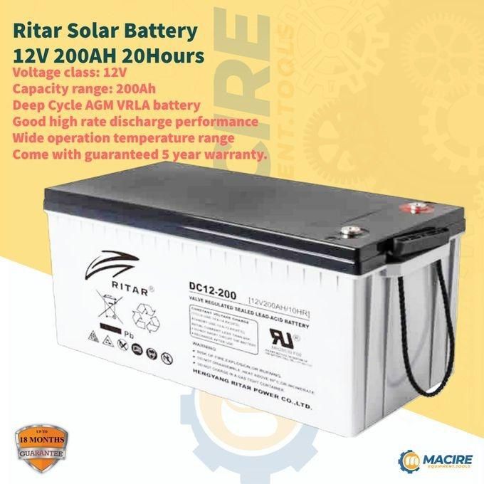 Solar Battery 12V 200AH 20Hours