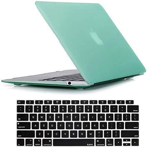 Ntech Case For Macbook Air 13 Inch 2019 2018 Release A1932 - Protective Snap On Hard Shell Cover And Keyboard Cover For New Version Macbook Air 13 With Touch Bar, Green