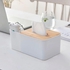 Multifunctional Tissue Box Cover - Tools Holder (Plastic & Wood) 1 Piece